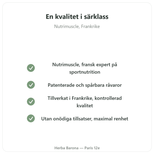 Kollagenpeptid Typ 1 Nötkött 500g – Nutrimuscle kvalitet Paris Herba Barona