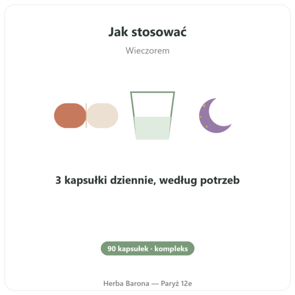 Kompleks Stres 8 Dynveo 90 kapsułek sposób użycia i dawkowanie Paris Herba Barona