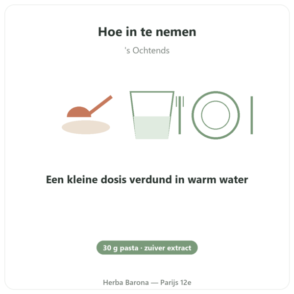 Koreaanse Ginseng in pasta puur Koreaans extract iL HWA – pot van 30 g gebruiksaanwijzing en dosering Paris Herba Barona