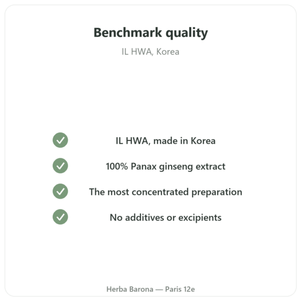 Korean Ginseng Paste – Pure Extract – IL HWA – 30g quality Paris Herba Barona