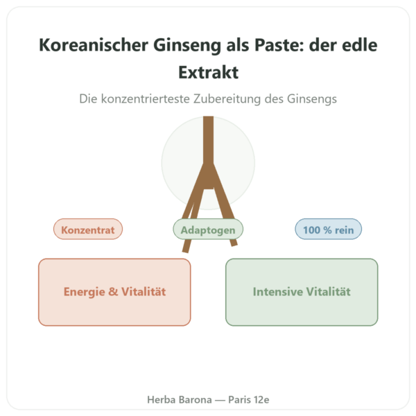 Koreanischer Ginseng in Paste – Reiner koreanischer Extrakt IL HWA – 30 g Dose Vorstellung Paris Herba Barona