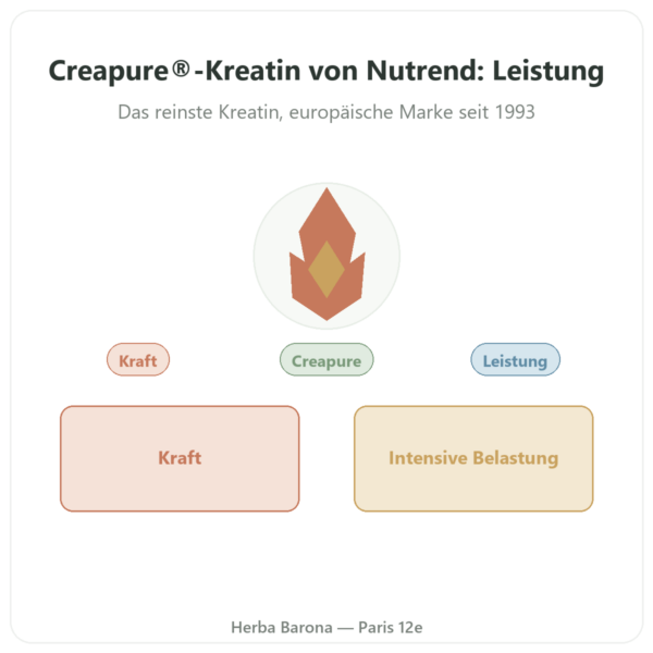 Kreatin-Monohydrat Creapure® – 500 g – Nutrend Vorstellung Paris Herba Barona