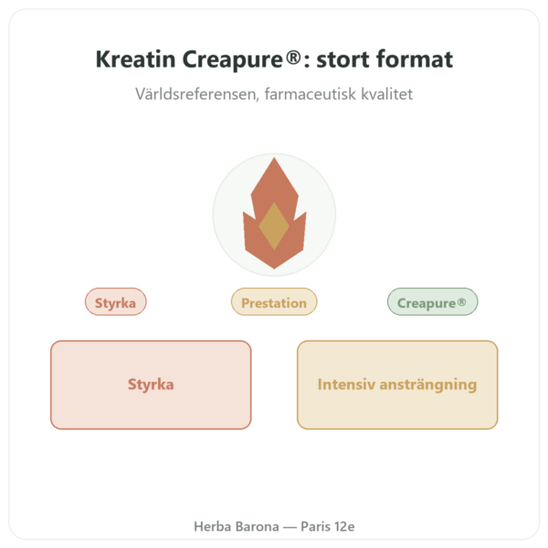 Kreatinmonohydrat Creapure® Pulver 1 kg – Dynveo presentation Paris Herba Barona