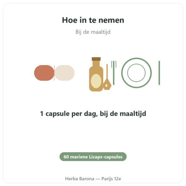 Krillolie Puur Superba Boost™ 60 capsules – DYNVEO gebruiksaanwijzing en dosering Paris Herba Barona