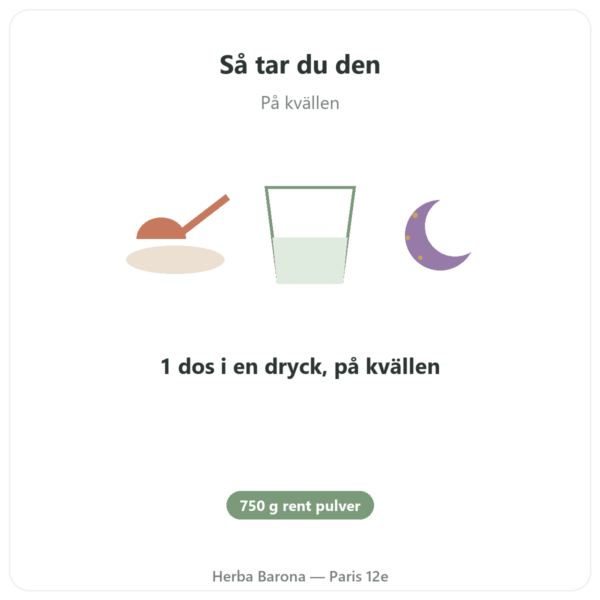 Kristalliserat Glycin Pulver 750g – Nutrimuscle användning och dosering Paris Herba Barona