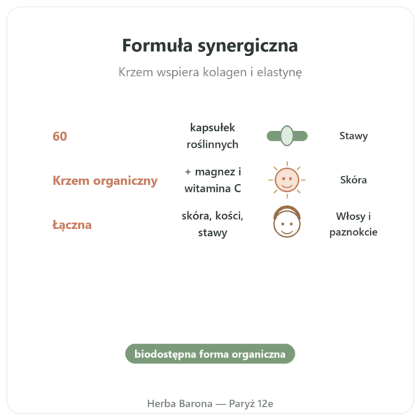 Krzem G7 Activ+ – 60 kapsułek – Silicium Laboratories korzyści i najważniejsze fakty Paris Herba Barona