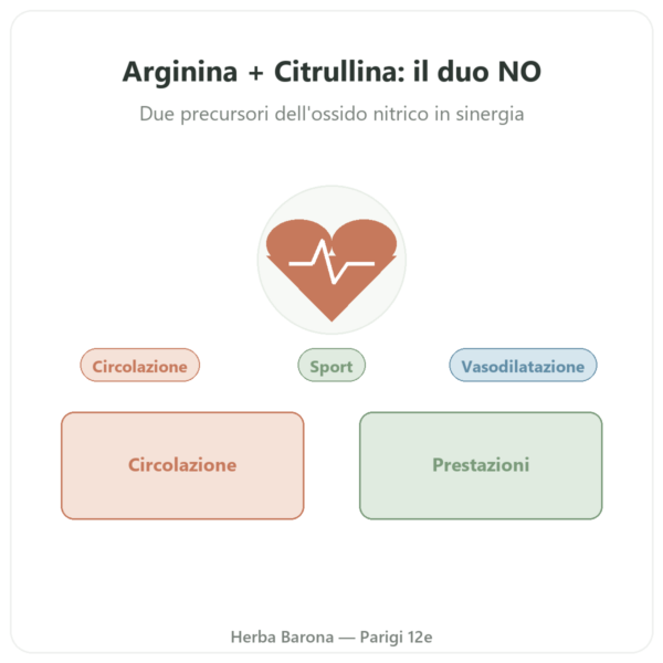 L-Arginina & L-Citrullina 500/250 mg – NOW Foods – 120 Capsule Vegetali presentazione Paris Herba Barona