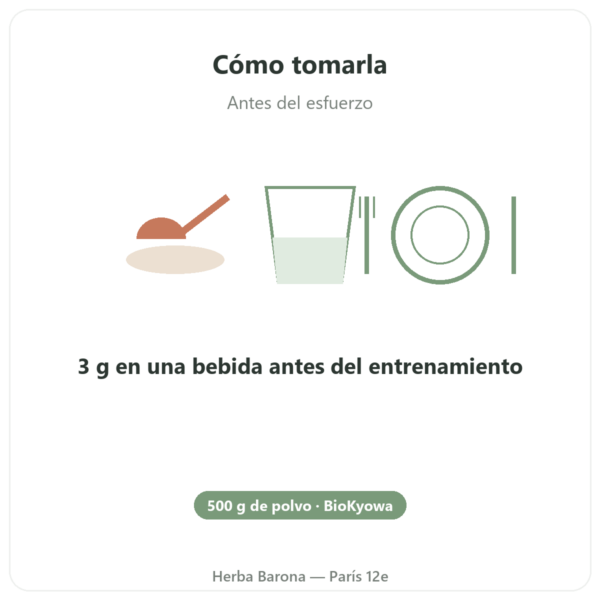 L-Citrulina en Polvo BioKyowa – Nutrimuscle – 500 g modo de empleo y dosis Paris Herba Barona