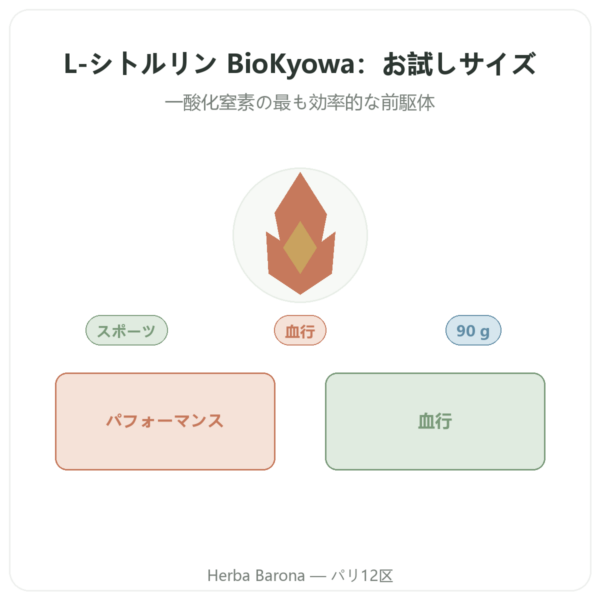 L-シトルリン パウダー BioKyowa 90 g – Nutrimuscle presentation Paris Herba Barona