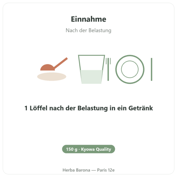 L-Glutamin Pulver Kyowa Quality™ 150 g – Dynveo Anwendung und Dosierung Paris Herba Barona