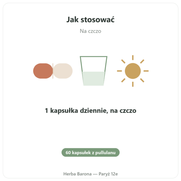 Karnozyna 500 mg 60 kapsułek DYNVEO sposób użycia i dawkowanie Paris Herba Barona