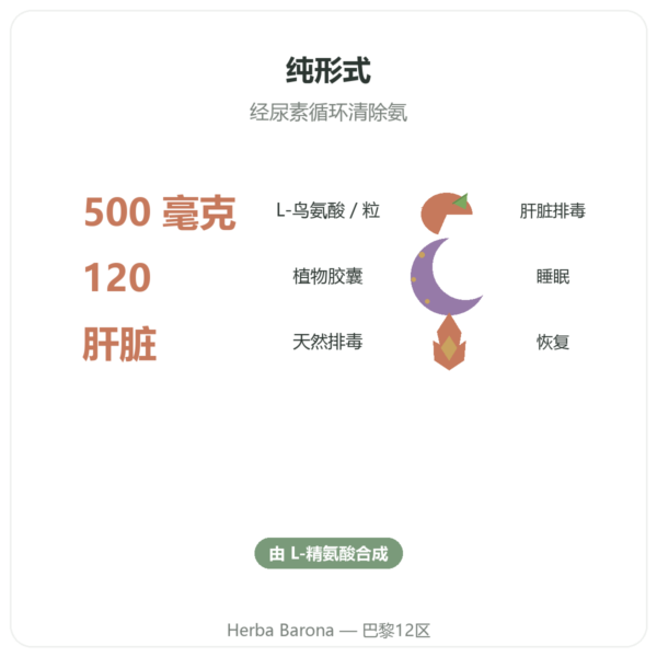 鸟氨酸 500 mg – 120粒 – Now Foods 功效与数据 Paris Herba Barona