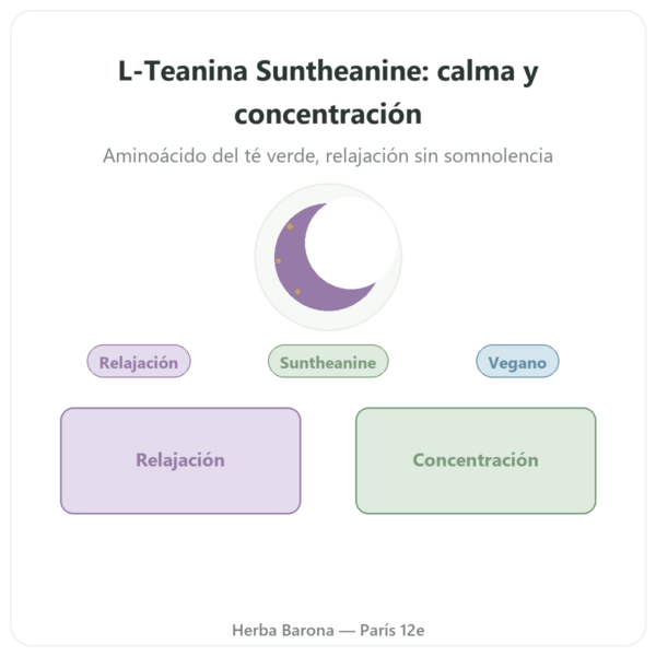 L-Teanina con Suntheanine – 150 mg – 90 Cápsulas Vegetales – Doctor's Best presentación Paris Herba Barona
