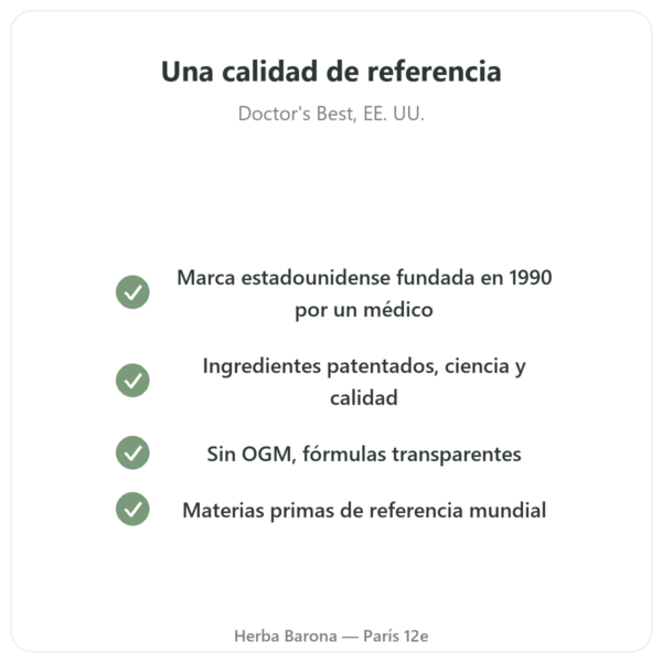 L-Teanina con Suntheanine – 150 mg – 90 Cápsulas Vegetales – Doctor's Best calidad Paris Herba Barona