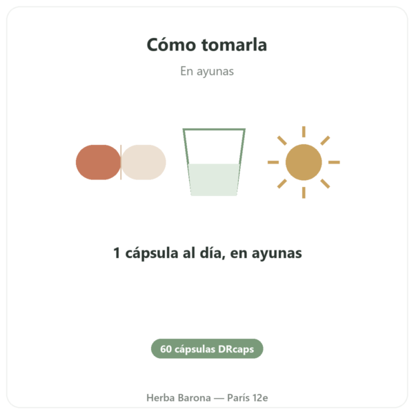 Lactoferrina Dynveo 200mg – 60 cápsulas DRcaps modo de empleo y dosis Paris Herba Barona