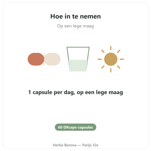 Lactoferrine Dynveo 200 mg gebruiksaanwijzing en dosering Paris Herba Barona