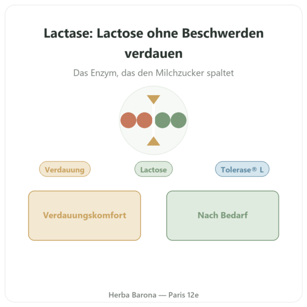 Laktase 5.000 ALU – Dynveo – Tolérase® L – 60 Kapseln Vorstellung Paris Herba Barona