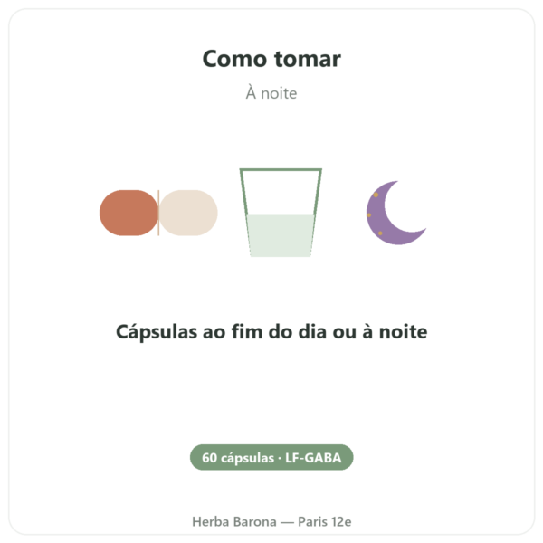 LF-GABA – Naturamedicatrix 60 cápsulas modo de uso e dosagem Paris Herba Barona