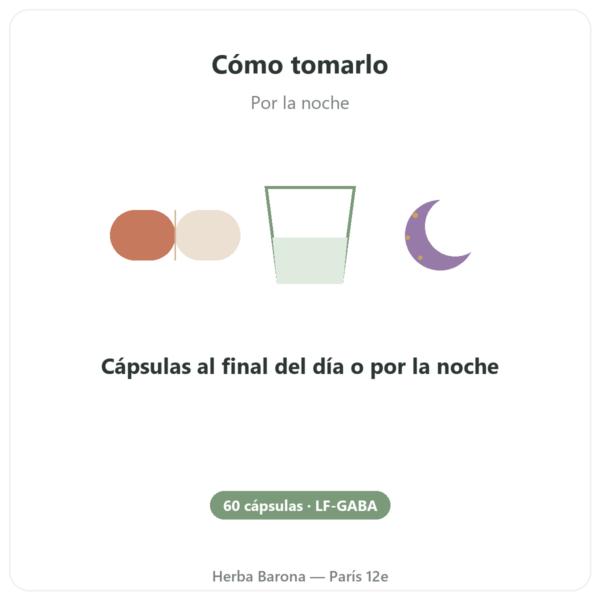 LF-GABA – Naturamedicatrix – 60 Cápsulas modo de empleo y dosis Paris Herba Barona