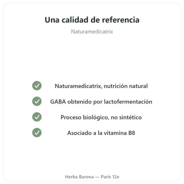 LF-GABA – Naturamedicatrix – 60 Cápsulas calidad Paris Herba Barona