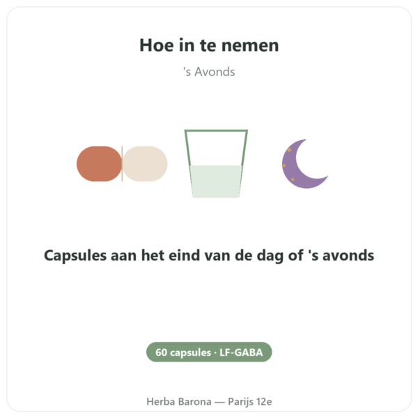 LF-GABA – Naturamedicatrix 60 capsules gebruiksaanwijzing en dosering Paris Herba Barona