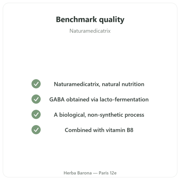 LF-GABA - Naturamedicatrix - 60 Capsules quality Paris Herba Barona