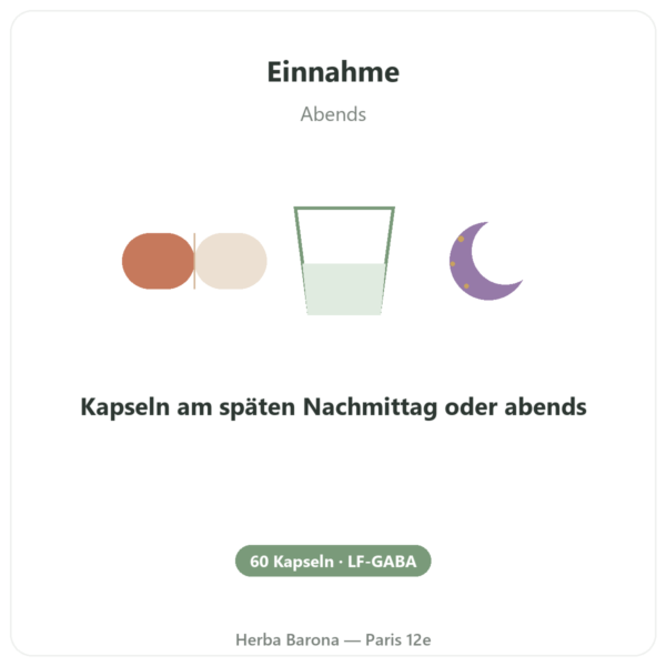 LF-GABA – Naturamedicatrix – 60 Kapseln Anwendung und Dosierung Paris Herba Barona