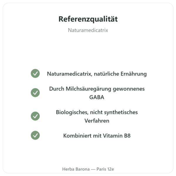 LF-GABA – Naturamedicatrix – 60 Kapseln Qualität Paris Herba Barona