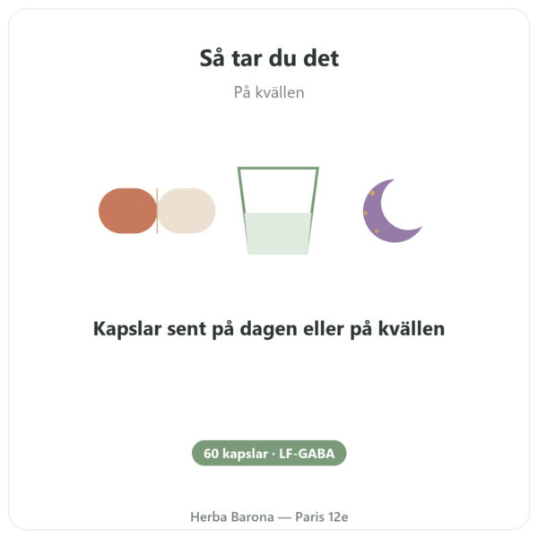 LF-GABA – Naturamedicatrix 60 kapslar användning och dosering Paris Herba Barona