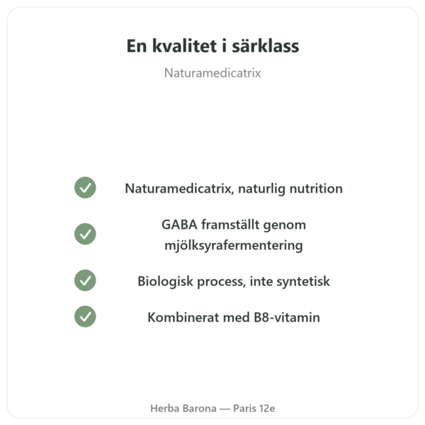 LF-GABA – Naturamedicatrix 60 kapslar kvalitet Paris Herba Barona