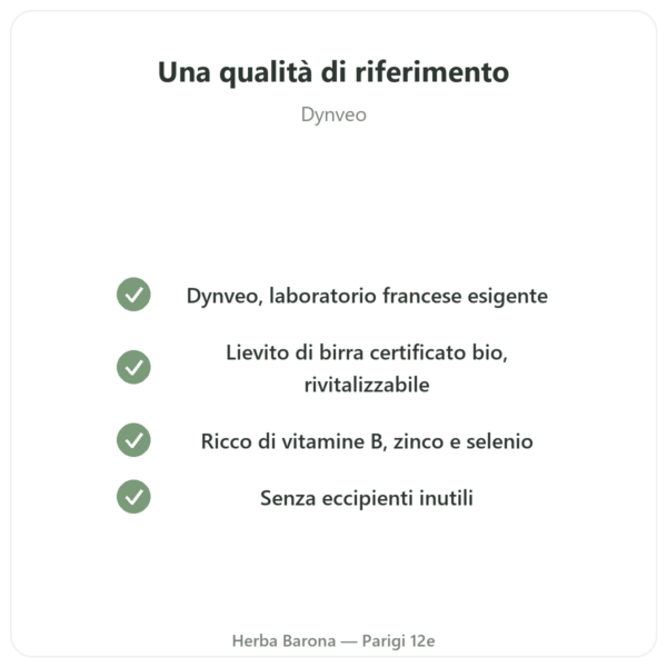 Lievito di Birra BIO Dynveo 120 Capsule 550 mg qualità Paris Herba Barona