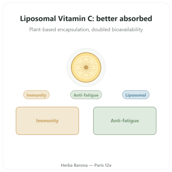 Liposomal Vitamin C – 60 Capsules – Dynveo presentation Paris Herba Barona