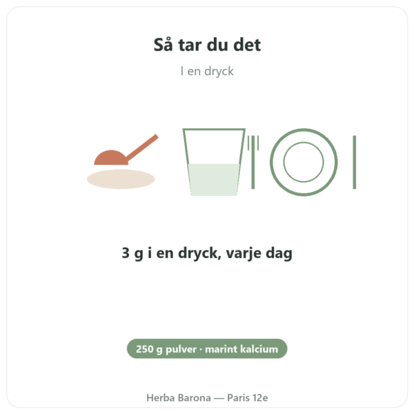 Lithothamnepulver 250 g - Vecteur Santé användning och dosering Paris Herba Barona