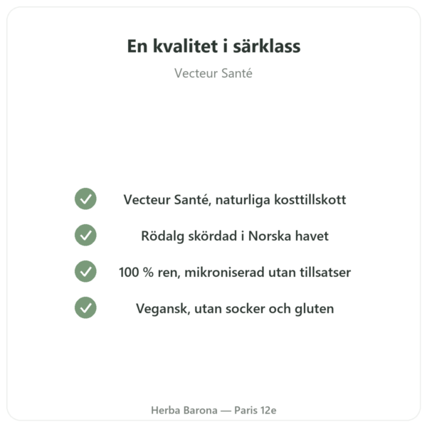 Lithothamnepulver 250 g - Vecteur Santé kvalitet Paris Herba Barona