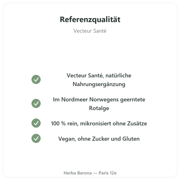Lithothamnium-Pulver 250 g – Vecteur Santé Qualität Paris Herba Barona