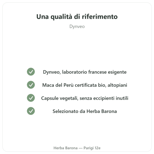 Maca bio concentrata 500mg – 60 capsule DYNVEO qualità Paris Herba Barona