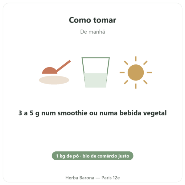 Maca Bio em Pó Pederoso – Saldac – 1 kg modo de uso e dosagem Paris Herba Barona