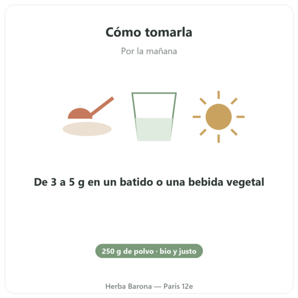 Maca Bio en Polvo Pederoso – Saldac – 250 g modo de empleo y dosis Paris Herba Barona