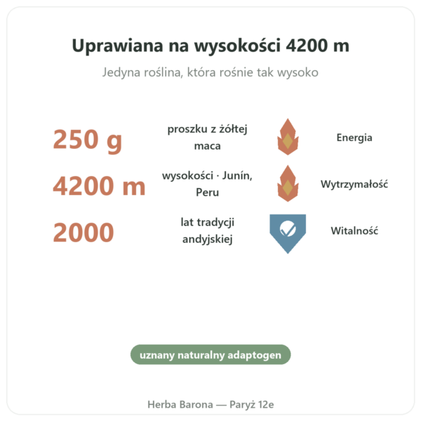 Maca Bio w proszku Pederoso – Saldac – 250 g korzyści i najważniejsze fakty Paris Herba Barona