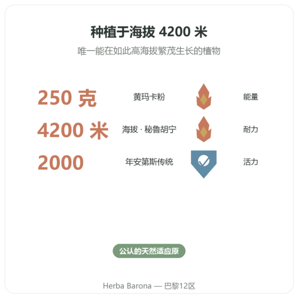 有机玛卡粉 Pederoso – Saldac – 250 克 功效与数据 Paris Herba Barona