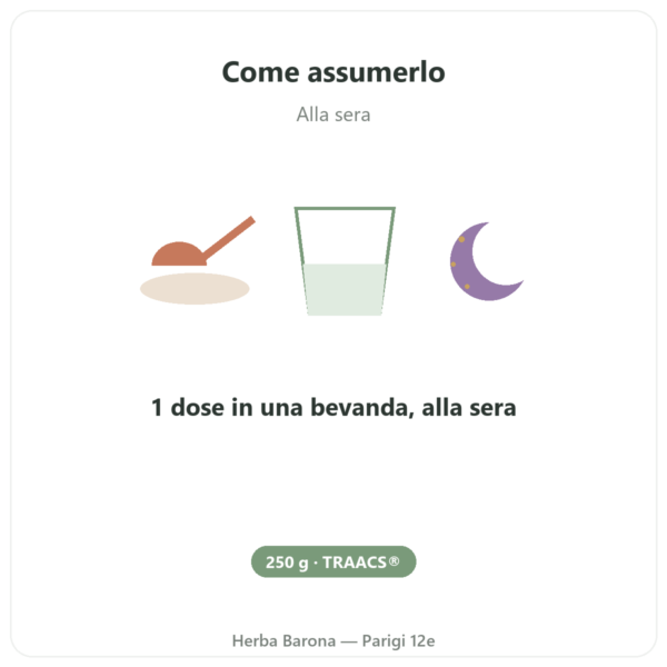 Magnesio BISGLICINATO in polvere 250 g – Dynveo modo d'uso e dosaggio Paris Herba Barona