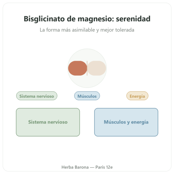 Magnesio Bisglicinato TRAACS® – 800mg – 180 cápsulas – Dynveo presentación Paris Herba Barona