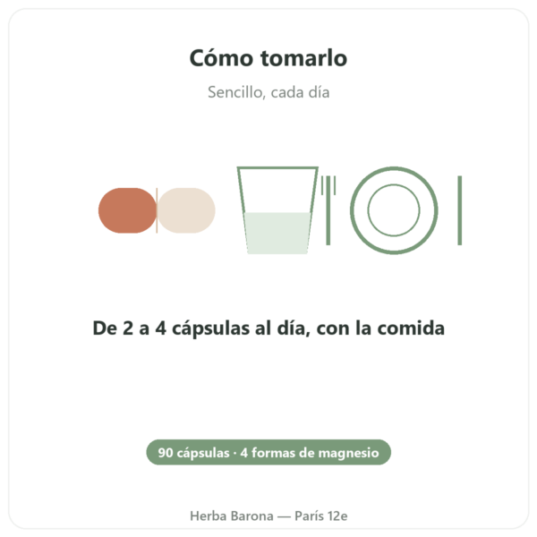 Magnesio Quatro 900 – 90 Cápsulas – Be-Life modo de empleo y dosis Paris Herba Barona