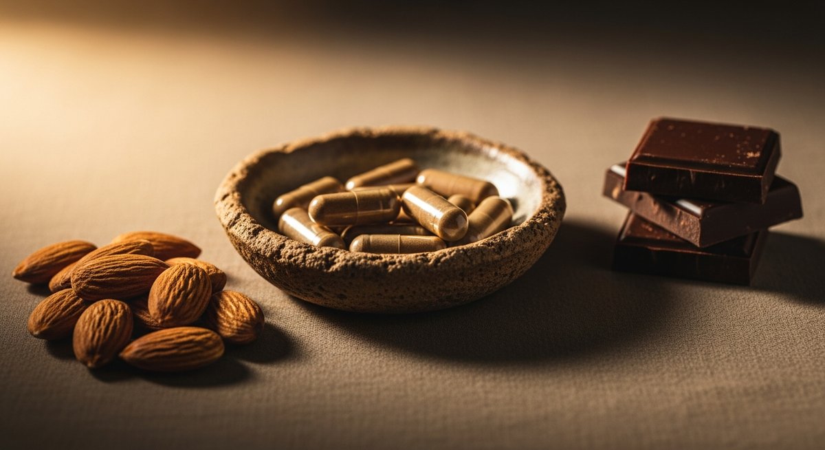 Gélules de magnésium, amandes et chocolat noir, Herba Barona Paris