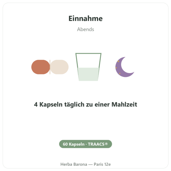 Magnesium-Bisglycinat TRAACS® – Dynveo – 60 Kapseln Anwendung und Dosierung Paris Herba Barona