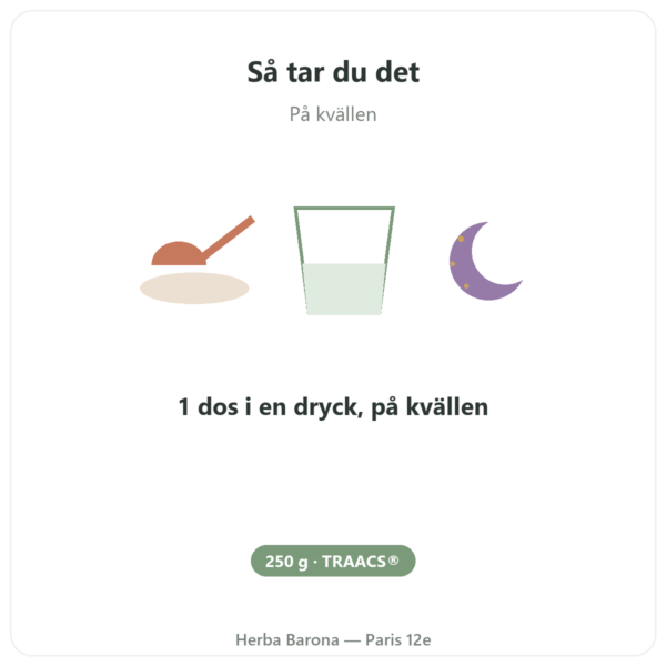 Magnesium BISGLYCINAT pulver 250 g – Dynveo användning och dosering Paris Herba Barona