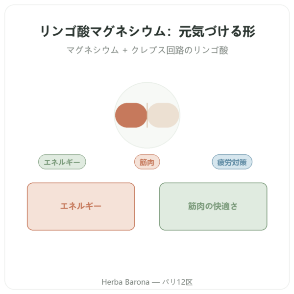 リンゴ酸マグネシウム 1000 mg – Now Foods – 180錠 presentation Paris Herba Barona