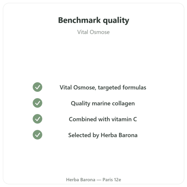 Marine Collagen Type II – Vital Osmose – capsules quality Paris Herba Barona
