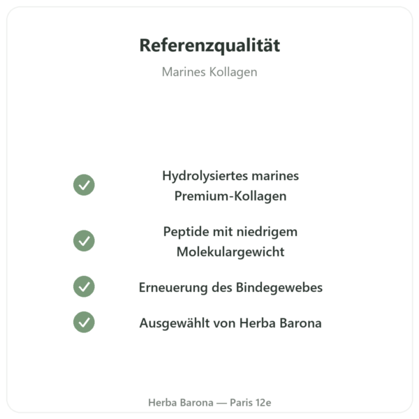 Marines Kollagen hydrolysiert in Kapseln Qualität Paris Herba Barona