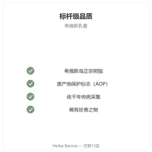 希俄斯岛乳香 – 20g 品质保证 Paris Herba Barona
